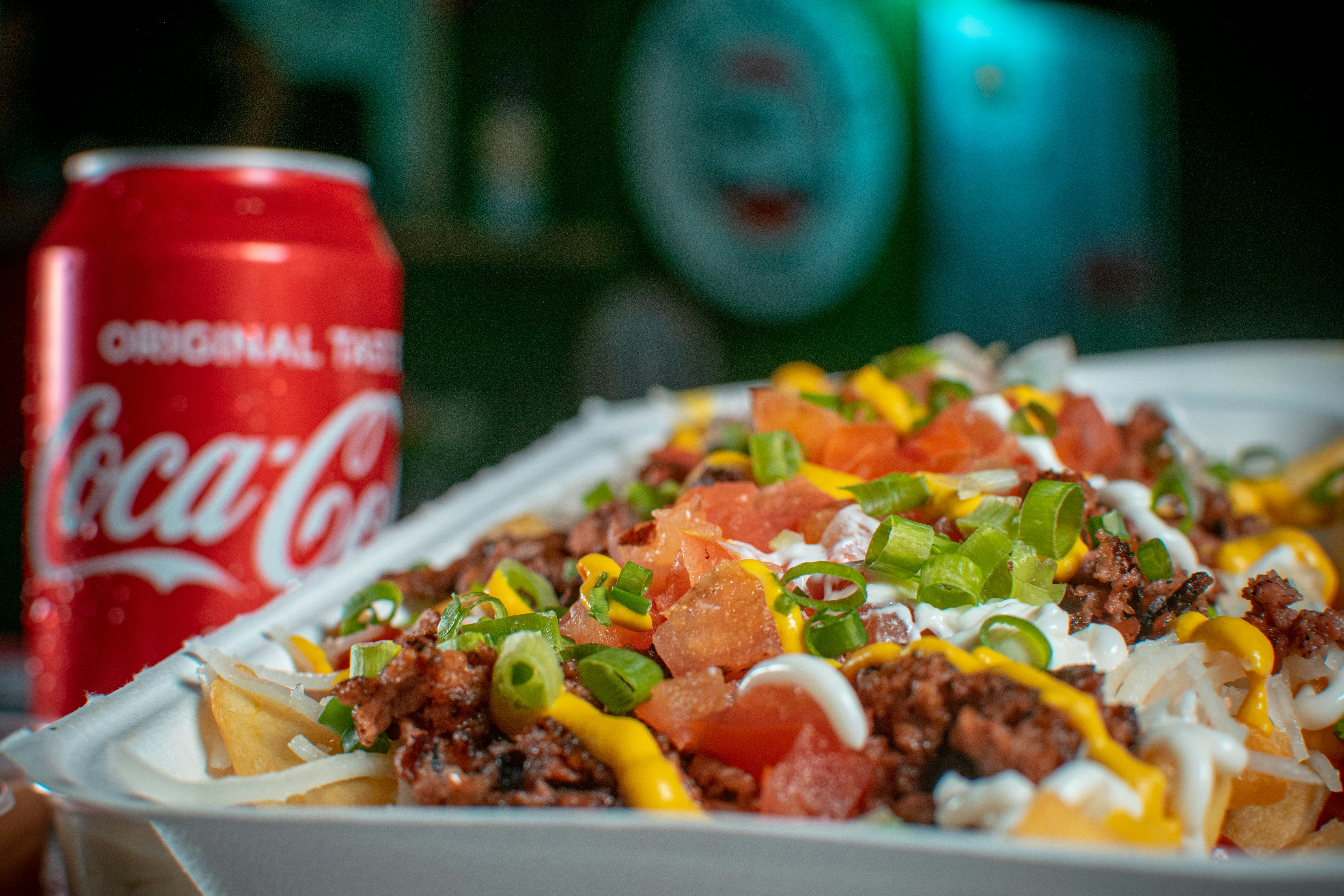 Loaded fries served hot